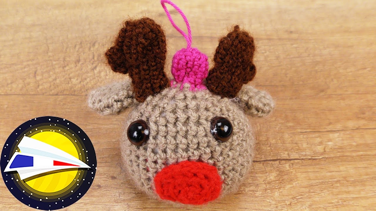 Crocheter une boule de Noël renne 🎄 Noël | Déco | Do It Yourself | Instructions pour débutants, Vidéo Crocheter une boule de Noel renne Noel Deco