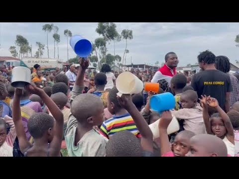RDC : de l'aide aux enfants déplacés de Nyiragongo, Africa News - Vidéo RDC de laide aux enfants deplaces de Nyiragongo Africa