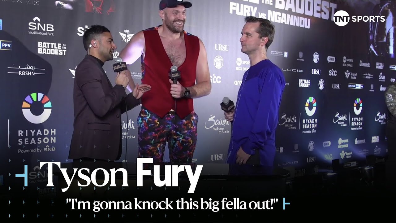 👀 "I'M GOING TO KNOCK THIS BIG FELLA OUT" - Tyson Fury sends STERN WARNING to Francis Ngannou 💥, Vidéo IM GOING TO KNOCK THIS BIG FELLA OUT Tyson